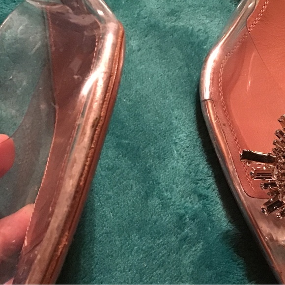AMINA MUADDI Begum embellished PVC slingback pumps size 41 new - Picture 15 of 16